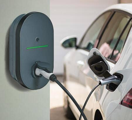 Borne de recharge pour véhicule électrique installée par SAS Yohan Lopez